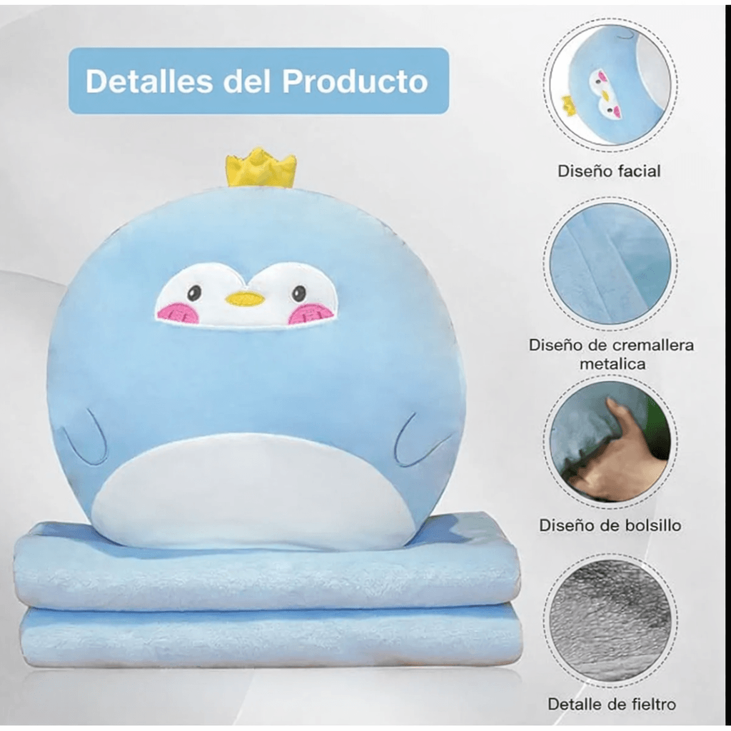 PELUCHE CON COBIJA REGALO NIÑOS