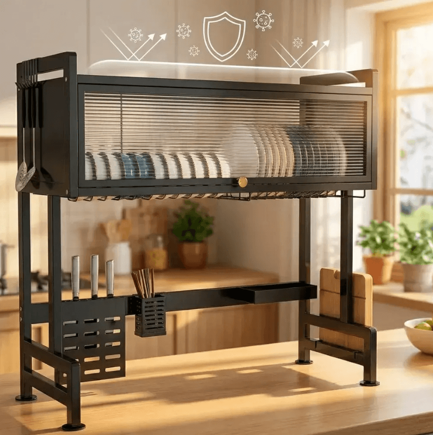 AquaRack Elite™ – Organizador de Cocina con Tapa - Versa