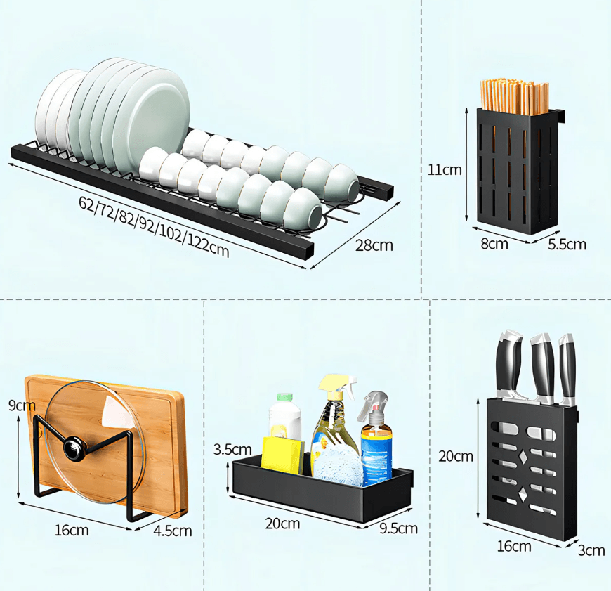 AquaRack Elite™ – Organizador de Cocina con Tapa - Versa