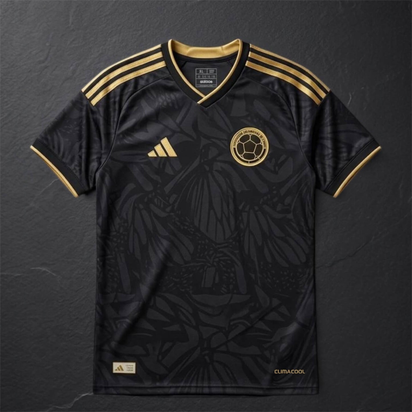 CAMISETA COLOMBIA ADIDAS BLACK GOLD EDIT - Versa