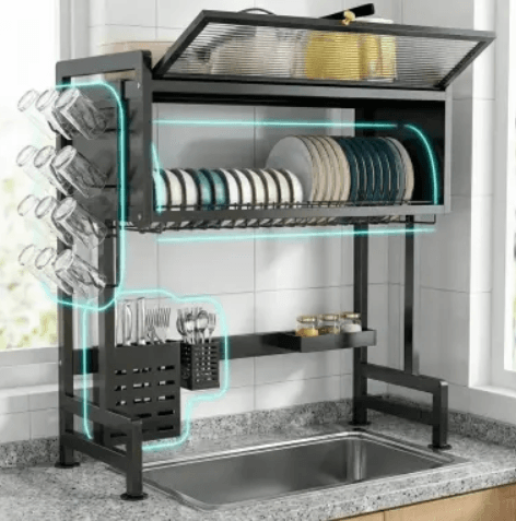 AquaRack Elite™ – Organizador de Cocina con Tapa - Versa